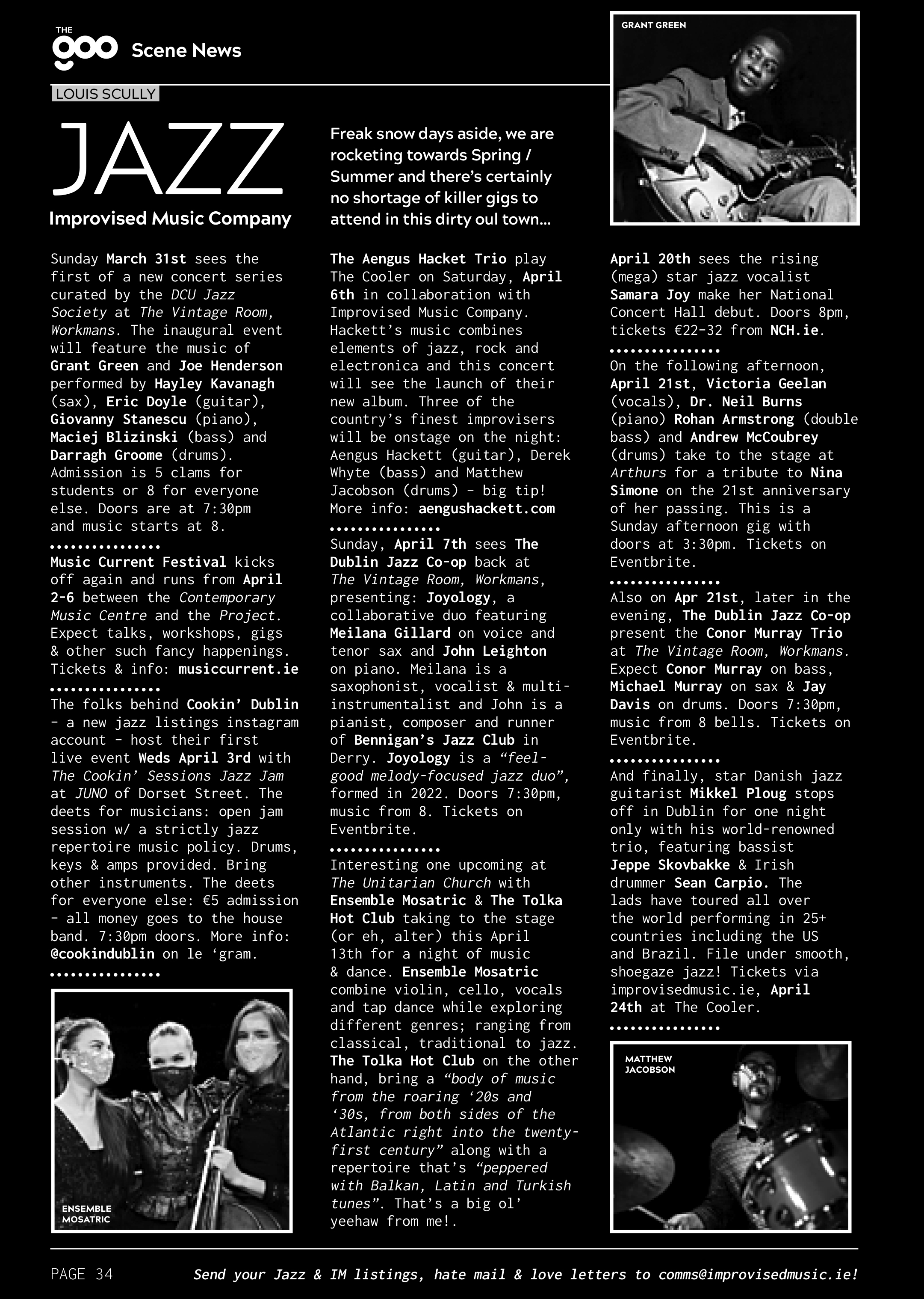 The Goo Jazz Page March 2024