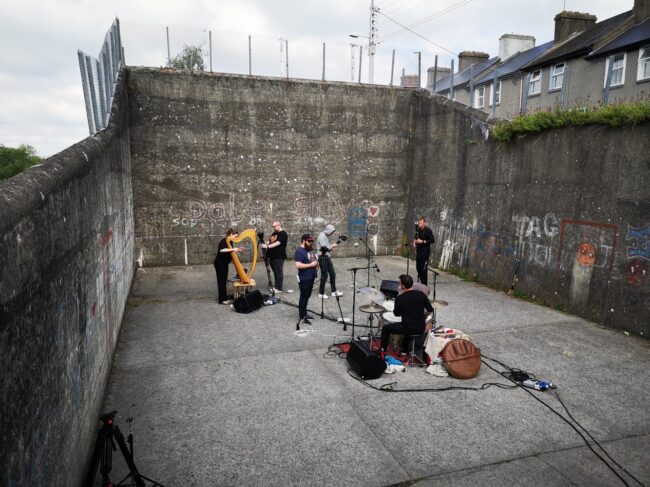 Una monaghan ban bam musicians handball alley