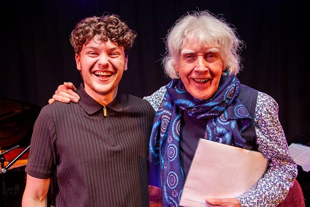 Tommy Halferty80thwith Leon Buckley