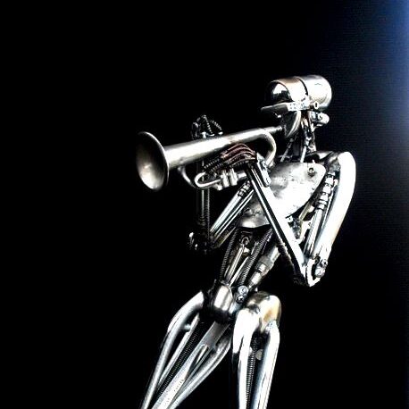 Robot jazz musician by wavesuponandromeda d3cggug 2400