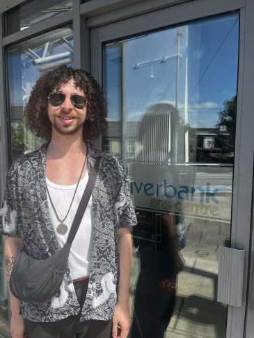 Joseph leighton outside riverbank