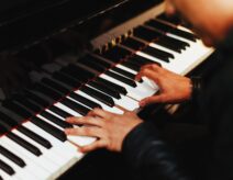 Hands at piano