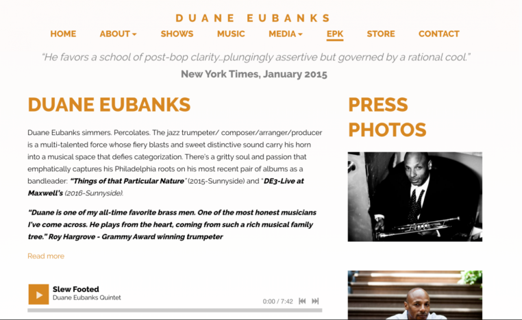 Duane Eubanks EPK